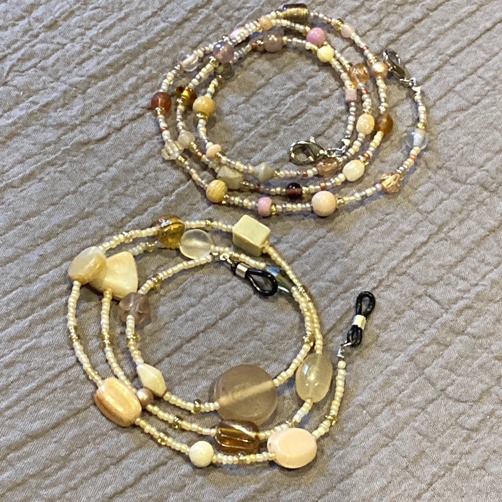 Face mask & eyeglass chain set